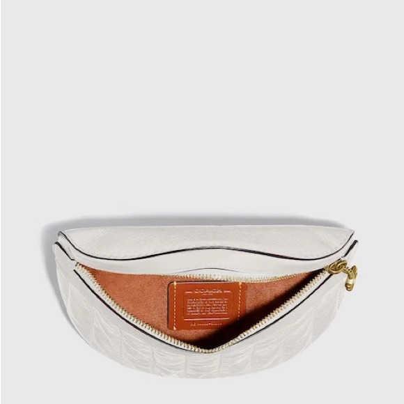 Coach White Quilted Belt Bag - Picture 3 of 4